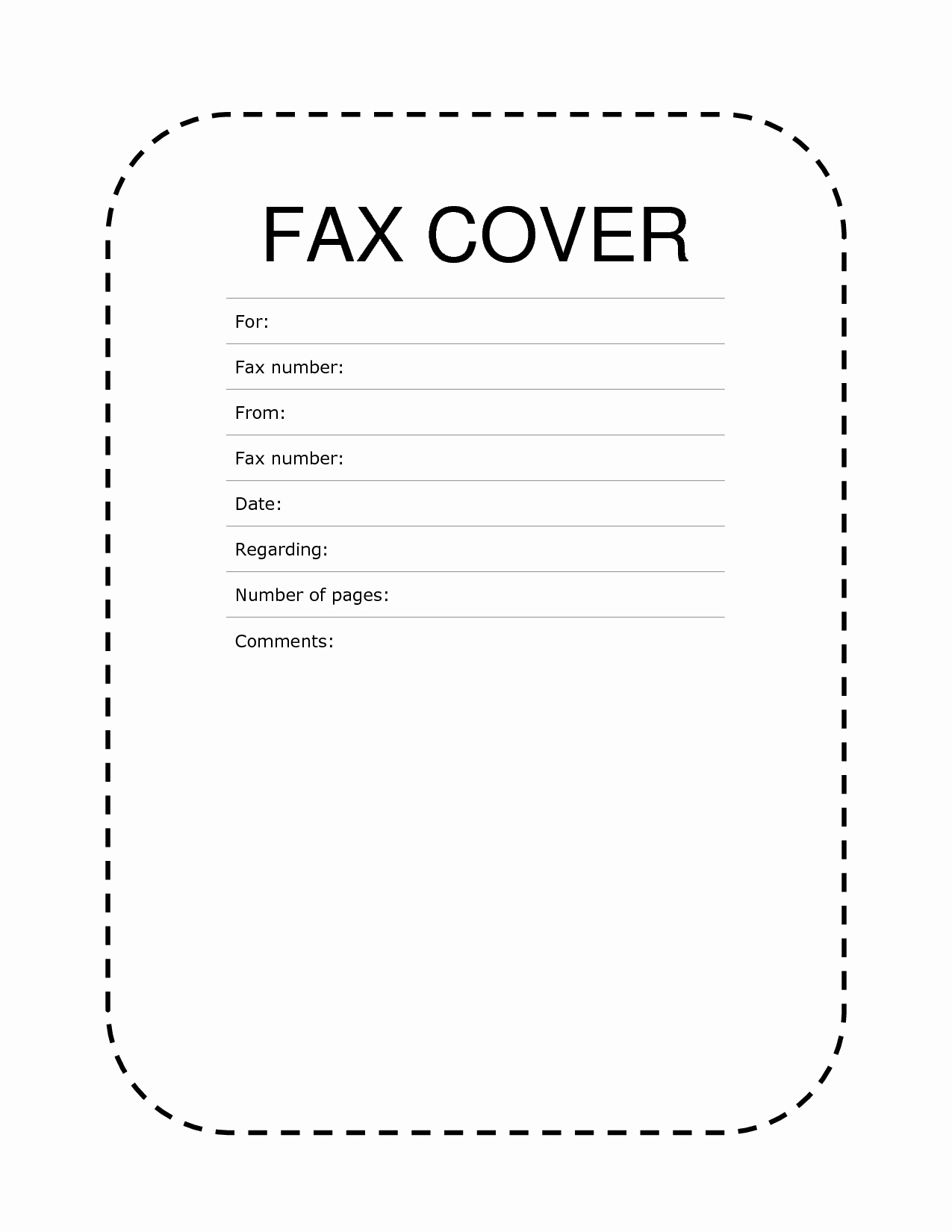 Free Printable Cover Letter Of Free Printable Blank Fax Cover Sheet - Free Printable Fax Cover Page