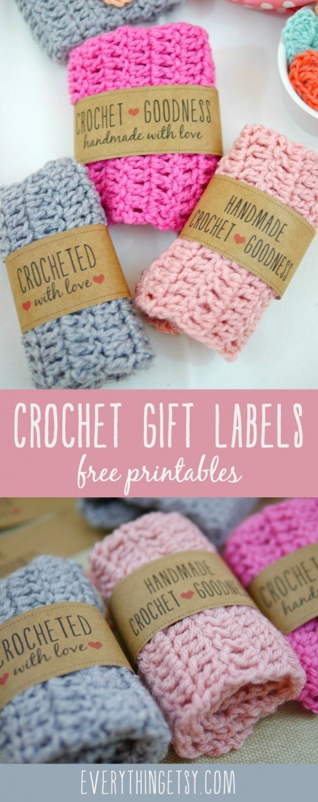Free Printable Crochet Gift Labels | Crocheting | Crochet Patterns - Free Printable Crochet Patterns