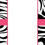 Free #printable Customizable Zebra Stripes #party Invitation | Party   Free Printable Pink Zebra Baby Shower Invitations