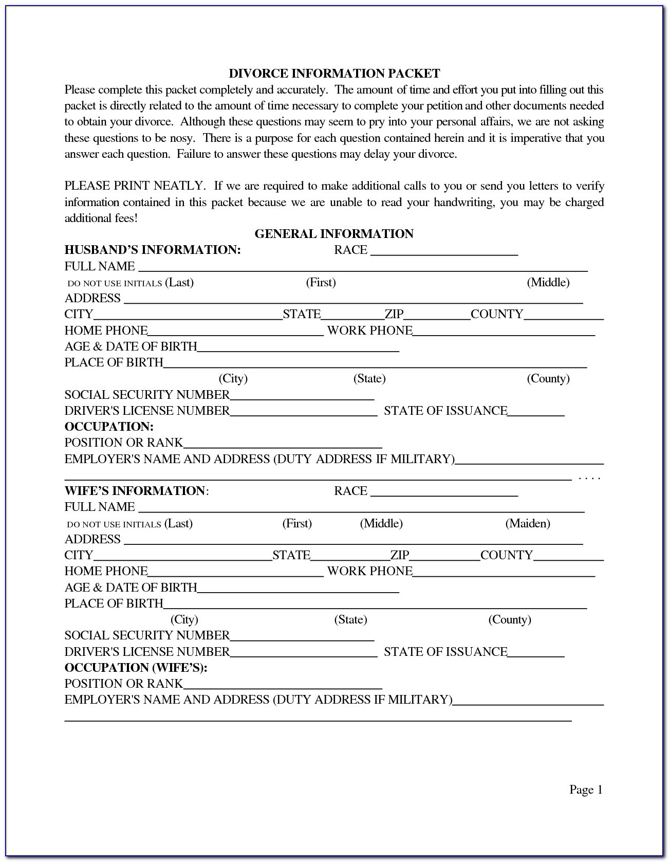 Free Printable Divorce Decree Forms - Form : Resume Examples #m9Pvv09Pob - Free Printable Divorce Decree Forms