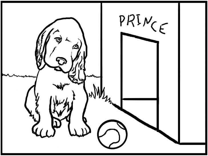 Colouring Pages Dogs Free Printable