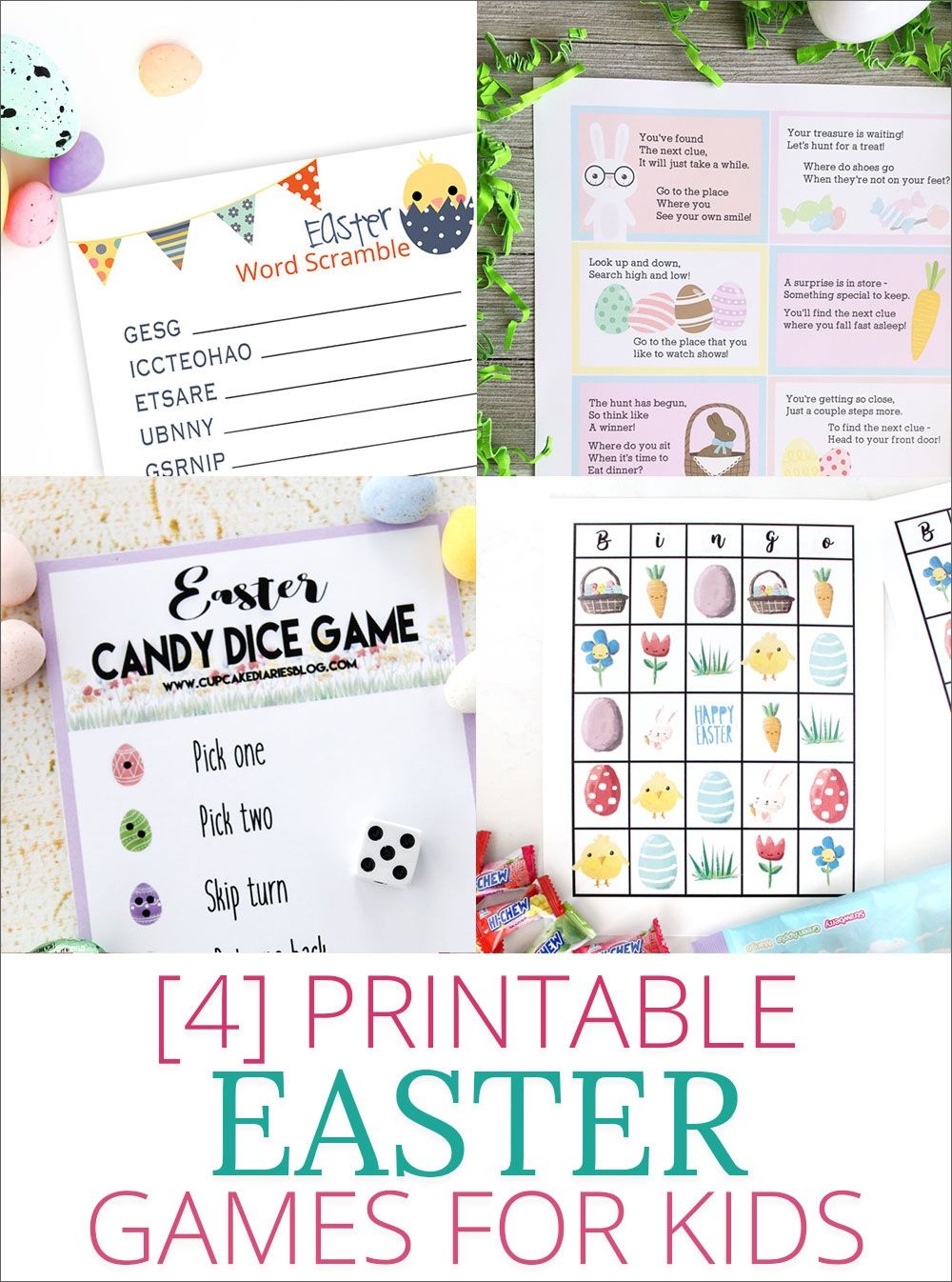 Free Printable Easter Bingo | For The Grandkiddies | Easter Games - Easter Games For Adults Printable Free