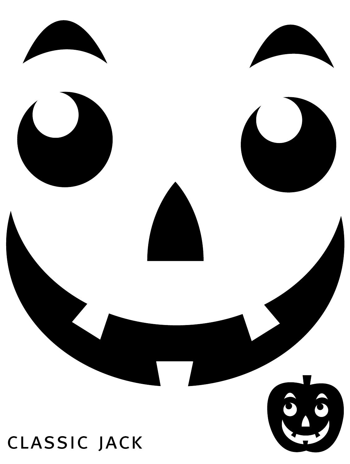 Free Printable Easy Funny Jack O Lantern Face Stencils Patterns - Pumpkin Templates Free Printable