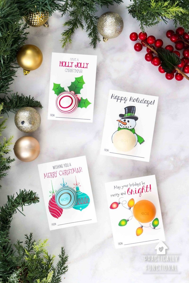 Free Printable Eos Lip Balm Christmas Gifts - Free Printable Eos Christmas Card