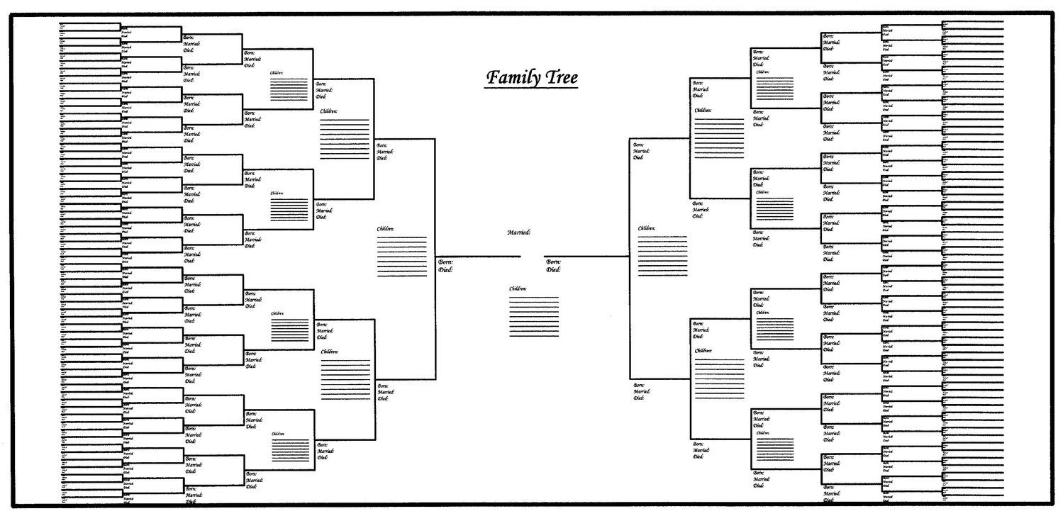 Free Printable Family Tree Template Blank - Google Pretraživanje - Free Printable Family Tree Charts