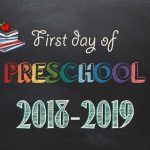 Free Printable First & Last Day Of School Signs 2018 2019   Neatlings   Free Printable First Day Of Preschool Sign