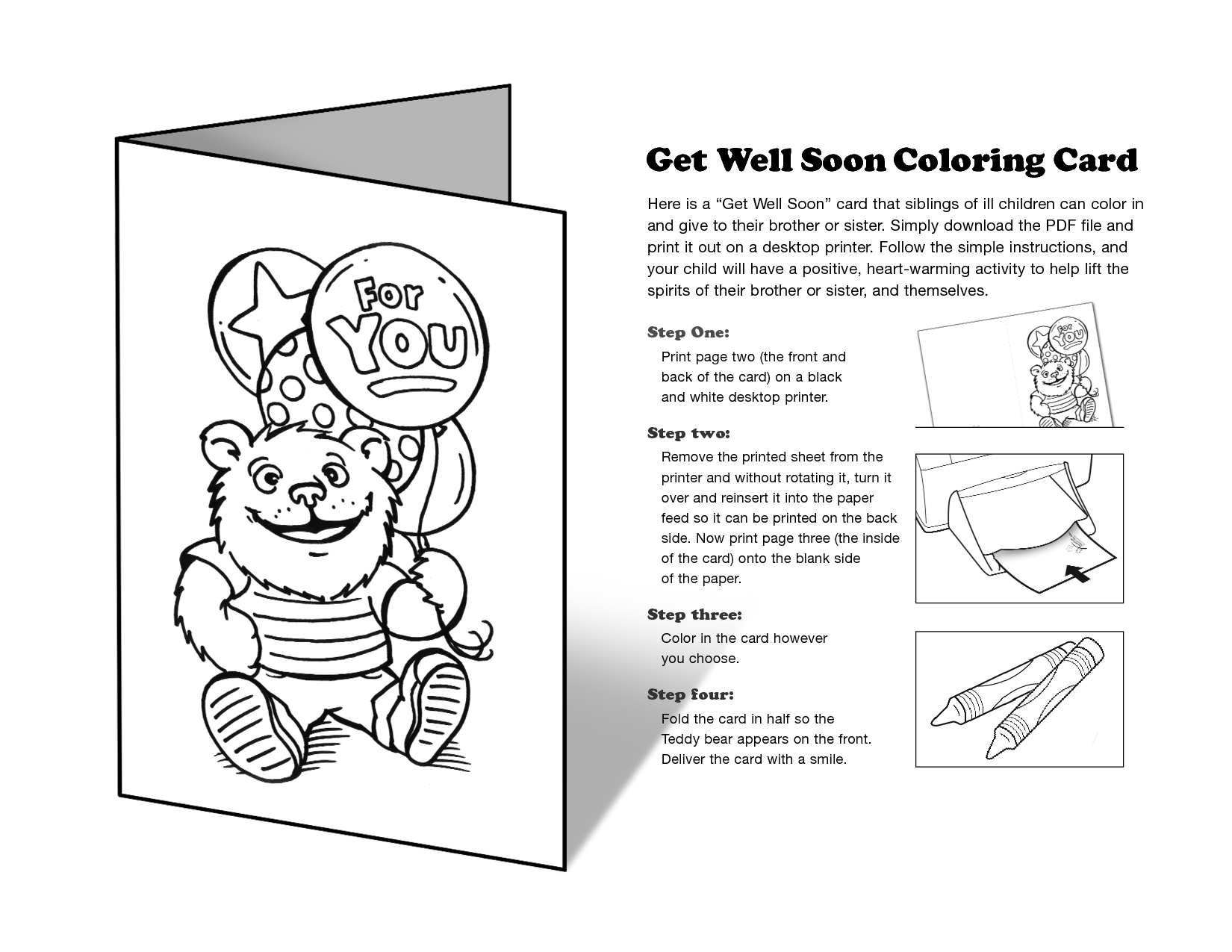 Free Printable Get Well Cards To Color - Printable Cards - Free Printable Get Well Cards