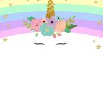 Free Printable Golden Unicorn Birthday Invitation Template | Unicorn   Free Printable Rainbow Unicorn Invitations