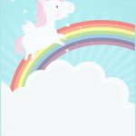 Free Printable Golden Unicorn Birthday Invitation | Unicorn   Free Printable Rainbow Unicorn Invitations
