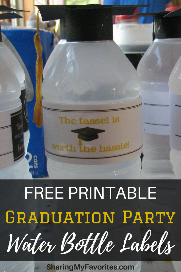 Free Printable Graduation Party Water Bottle Labels - Free Printable Water Bottle Labels Graduation