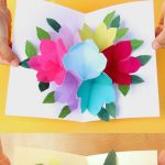 Free Printable Happy Birthday Card With Pop Up Bouquet | Printables   Free Printable Pop Up Card Templates