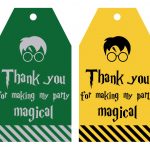 Free Printable Harry Potter Party Favor Gift Tags   Lovely Planner   Free Printable Thank You For Coming To My Party Tags