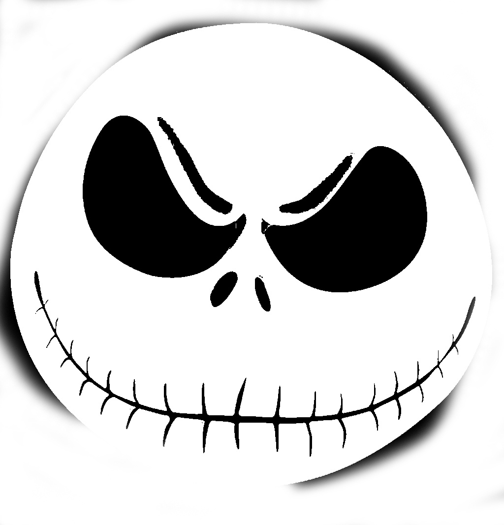 Free Printable Jack Skellington Pumpkin Carving Stencil Templates - Free Printable Jack Skellington Pumpkin Stencils