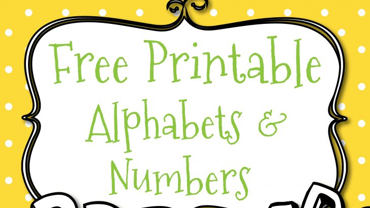 Free Printable Bubble Numbers