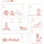 Free Printable: Madejoel » Holiday Gift Tag Templates   Free Printable Christmas Gift Tags