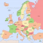 Free Printable Maps Of Europe   Free Printable Map Of Europe With Cities