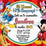 Free Printable Mickey Mouse Clubhouse Invitations Template | Baby   Free Printable Mickey Mouse Invitations