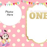 Free Printable Minnie Mouse 1St Invitation | Talli | Minnie Mouse   Free Printable Mickey Mouse Invitations