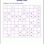 Free Printable Number Charts And 100 Charts For Counting, Skip   Free Printable Number Chart To 1000