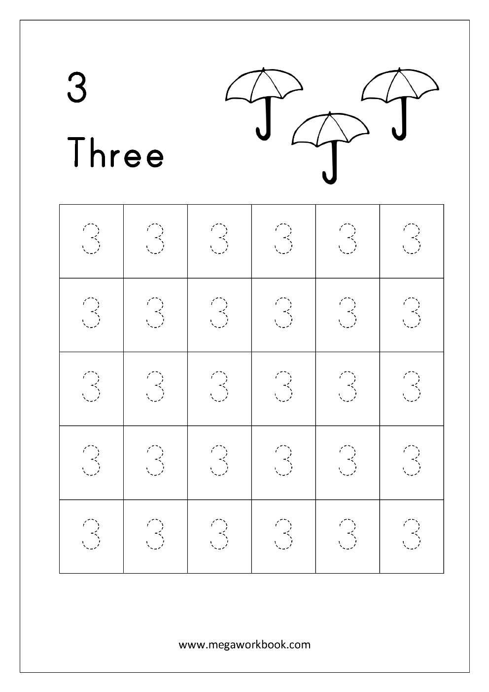 Free Printable Number Tracing And Writing (1-10) Worksheets - Number - Free Printable Number Worksheets
