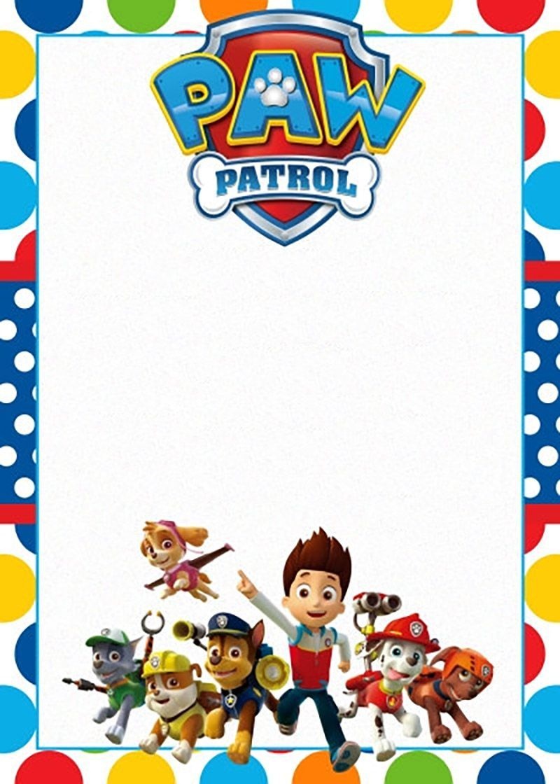 Paw Patrol Birthday Theme Printables Printable Templates Free