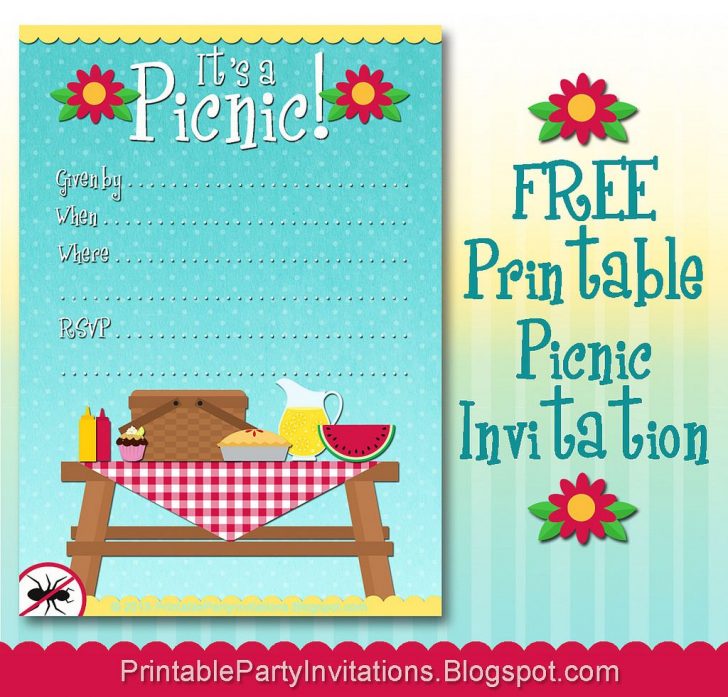 Free Printable Cookout Invitations