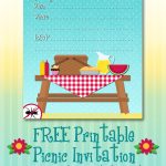 Free Printable Picnic Invitation | Party Printables | Picnic   Free Printable Cookout Invitations
