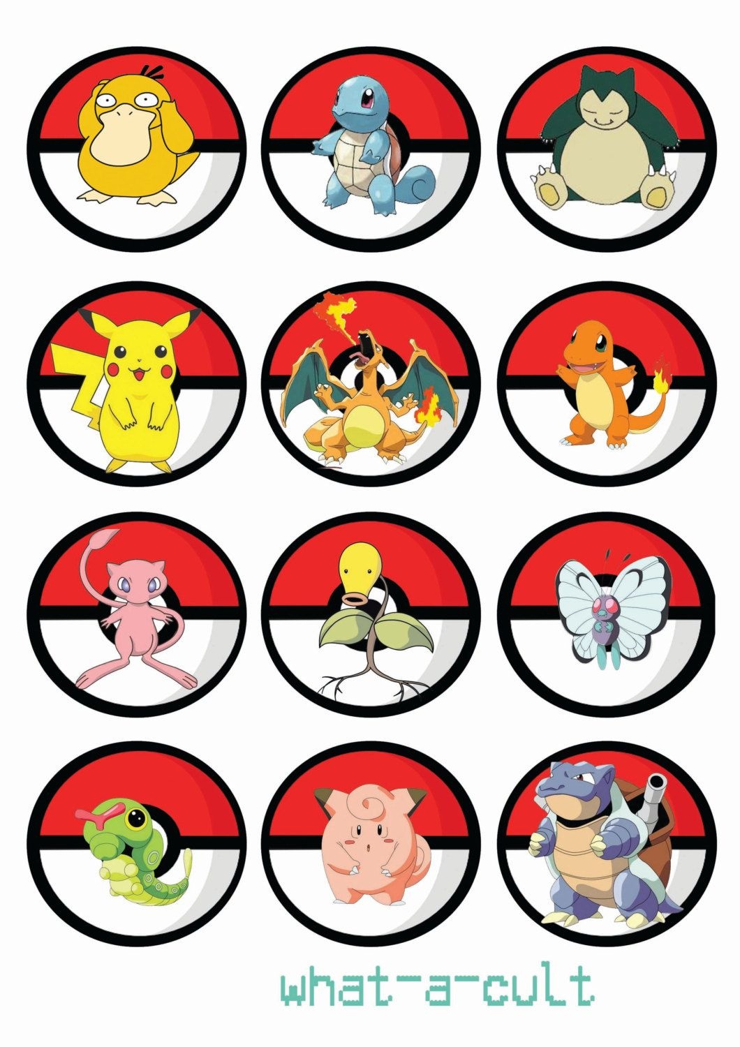 Free Printable Pokemon Cupcake Toppers | Pokemon In 2019 | Pokemon - Free Printable Pictures Of Pokemon