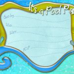 Free Printable Pool Party Invitation Template From   Free Printable Pool Party Invitations
