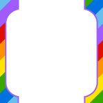 Free Printable Rainbow Invitation Template + Thank You Card | Bday   Free Printable Rainbow Pictures