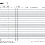 Free Printable Running Log (Pdf) From Vertex42 | Running   Free Printable Running Log