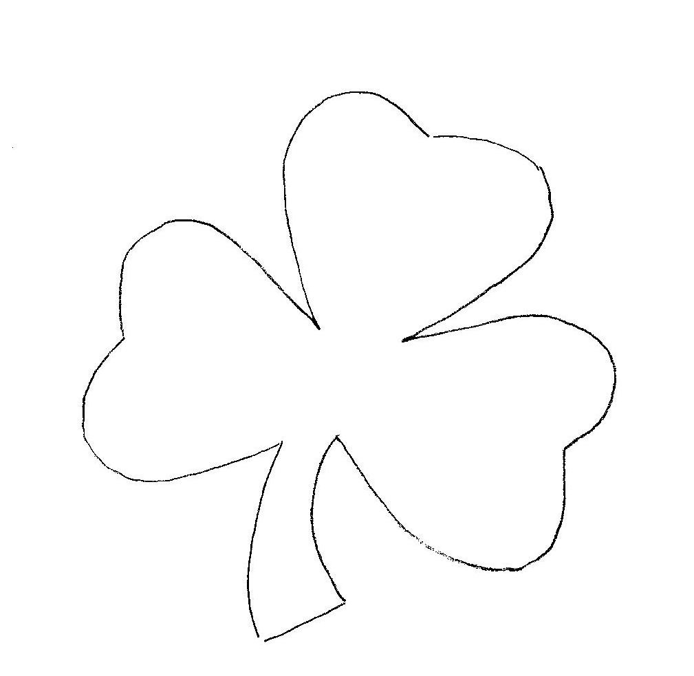 Free Printable Shamrock Template Free Image - Shamrock Template Free Printable