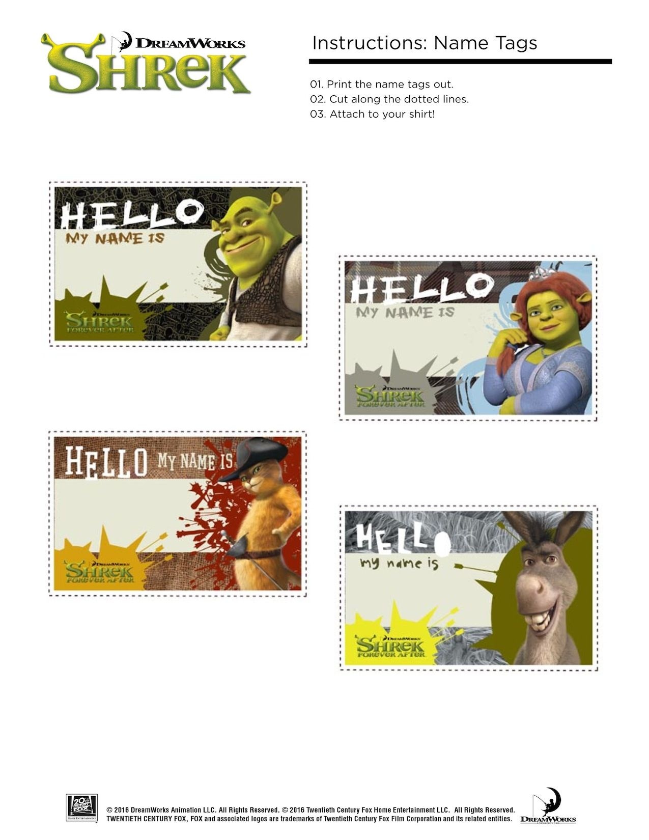 Free Printable Shrek Birthday Party: Invitation, Game, Party Hat - Free Printable Shrek Invitations