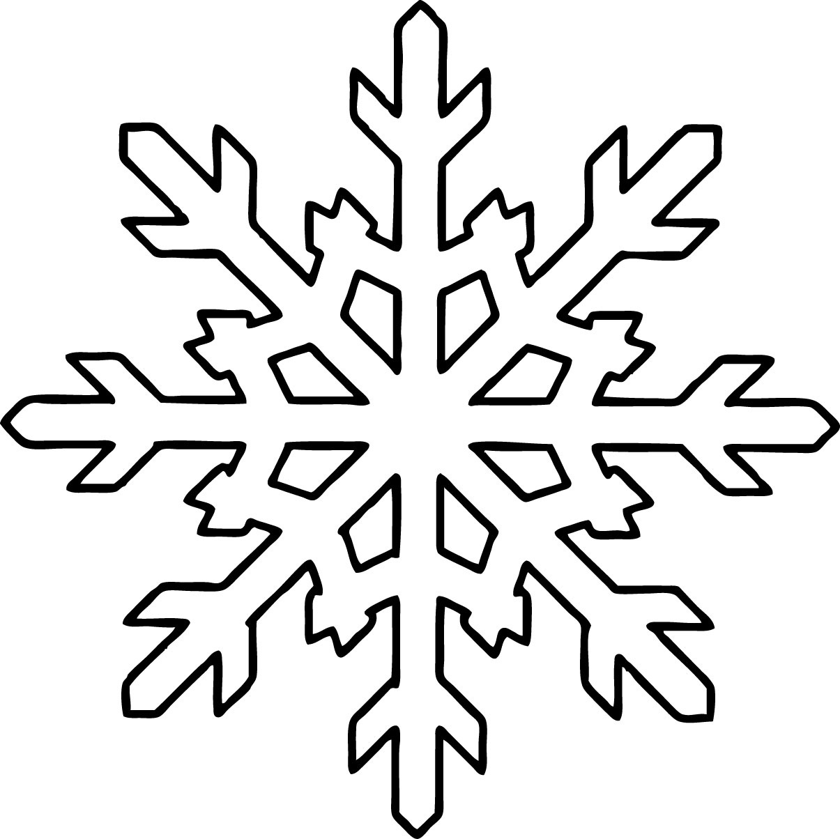 Free Printable Snowflake Coloring Pages For Kids - Free Snowflake Printable Coloring Pages