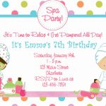 Free Printable Spa Birthday Party Invitations | Spa At Home | Spa   Free Printable Spa Party Invitations Templates