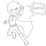 Free Printable Superhero Coloring Sheets For Kids   Crazy Little   Free Printable Superhero Coloring Pages Pdf