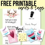 Free Printable Thank You Cards And Tags For Favors And Gifts!   Free Printable Thank You For Coming To My Party Tags