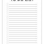 Free Printable To Do Checklist Template   Paper Trail Design   Free Printable List Paper
