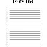Free Printable To Do List Template | Making Notebooks | Todo List   Free Printable To Do List