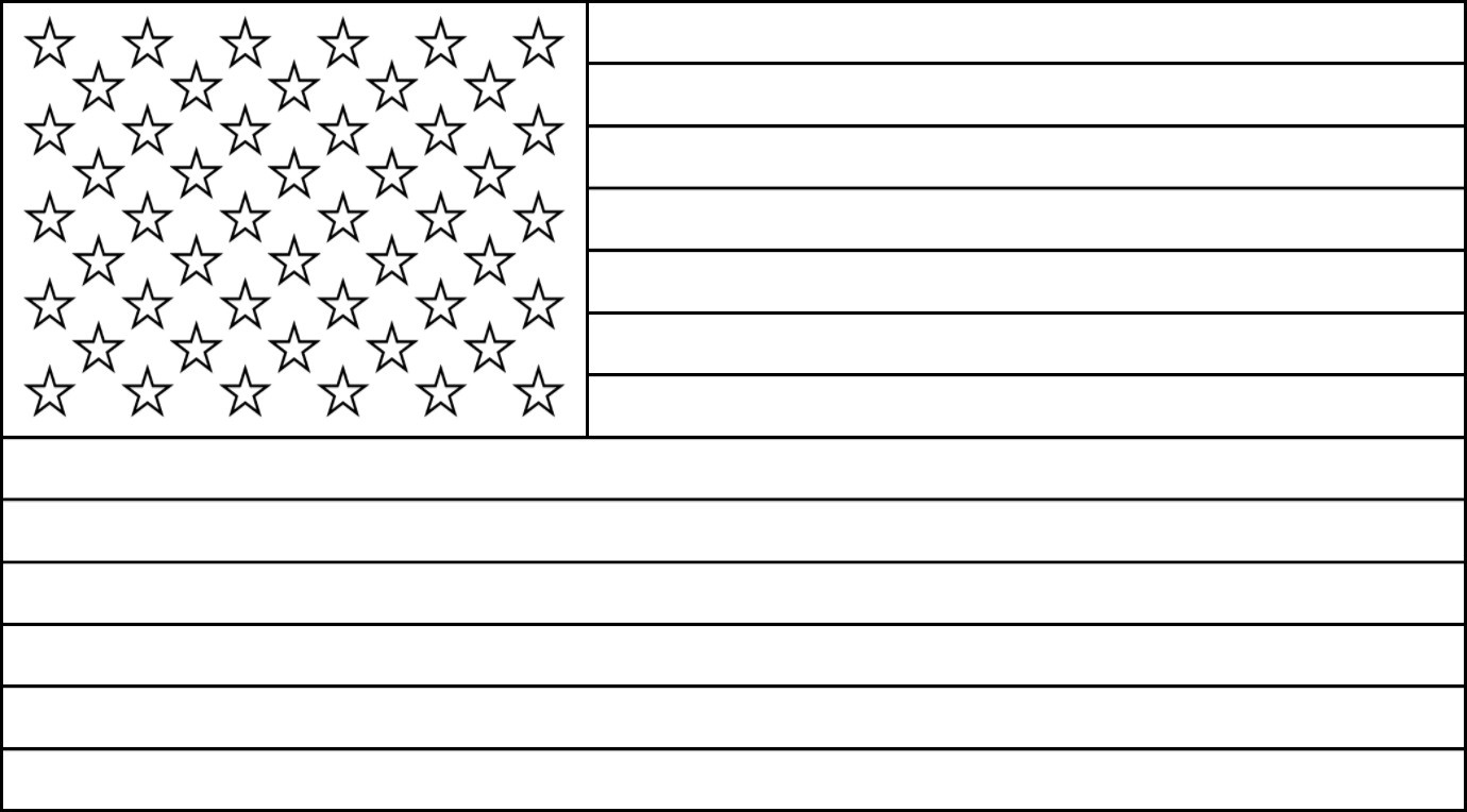 Free Printable Us Flags &amp;amp; American Flag Color Book Pages - Free Printable American Flag Coloring Page