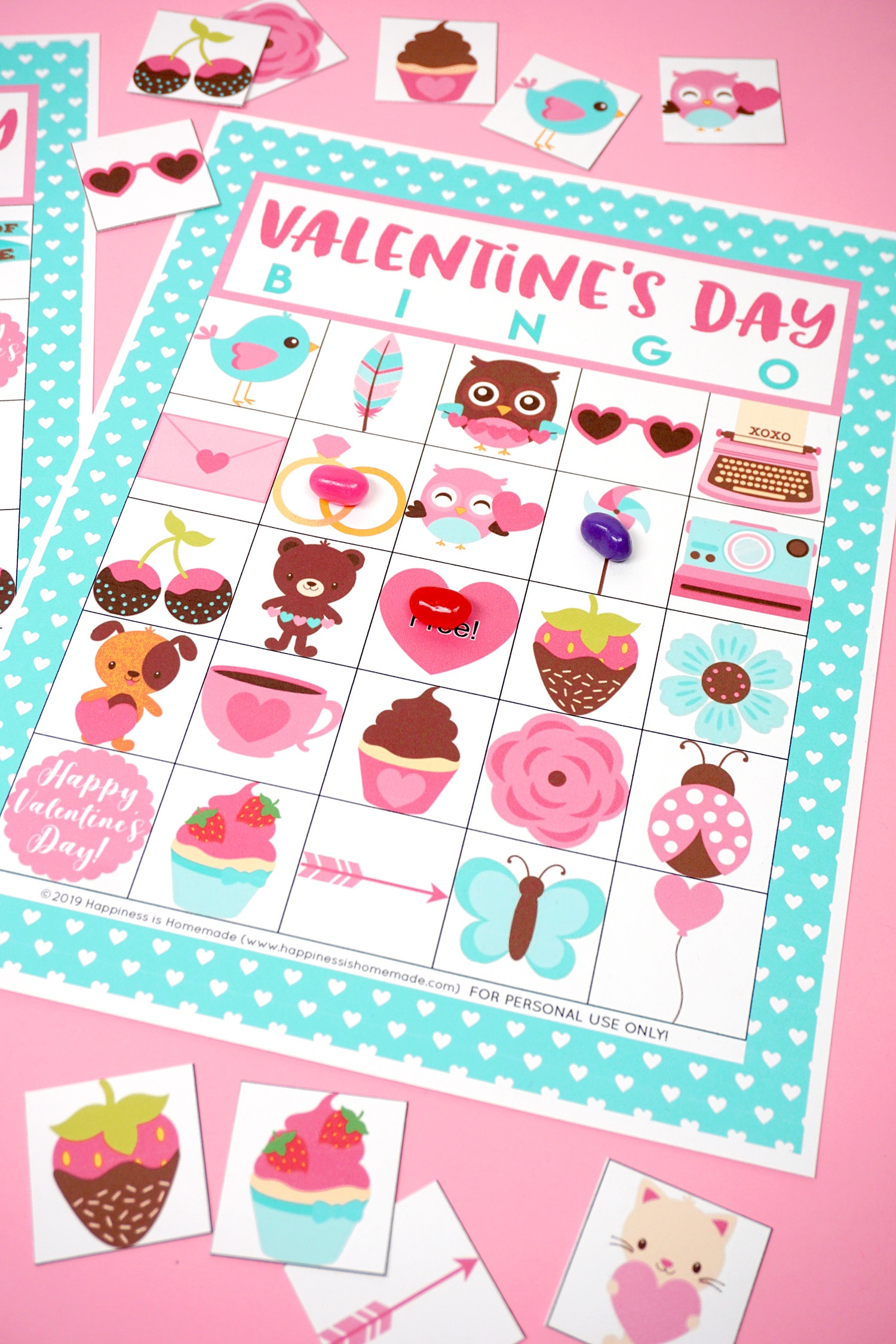 Free Printable Valentine Bingo - Happiness Is Homemade - Valentine Bingo Free Printable