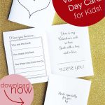 Free Printable: Valentine's Day Card For Kids | Valentine's Day   Free Printable Valentines Day Cards For Parents