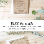 Free Printable Wedding Invitation Template   Printable Invitation Templates Free Download