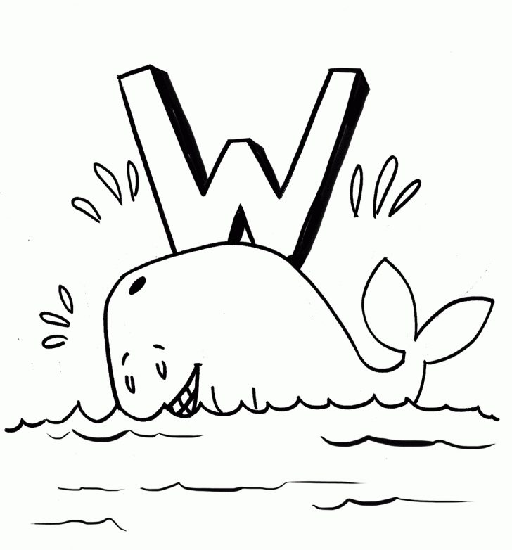 Free Printable Whale Coloring Pages