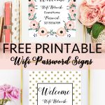 Free Printable Wifi Password Signs | Decorating Ideas   Home Decor   Free Printable Wifi Password Template