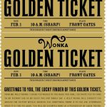 Free Printable Willy Wonka's Golden Ticket  Need To Have A Scrbd   Golden Ticket Printable Free