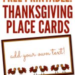 Free Printables: Thanksgiving Place Cards   Home Cooking Memories   Free Printable Thanksgiving Place Cards