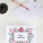 Free Printables: Two Elegant Printable Christmas Cards | Diy   Free Printable Personalized Christmas Invitations