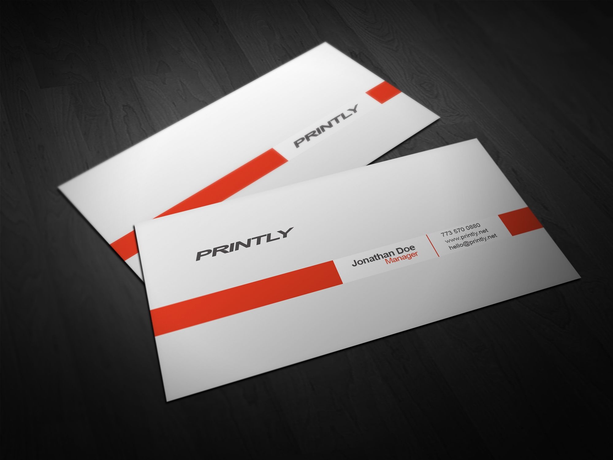 Free Printly Psd Business Card Template - Printly | Design | Free - Free Printable Business Cards Online