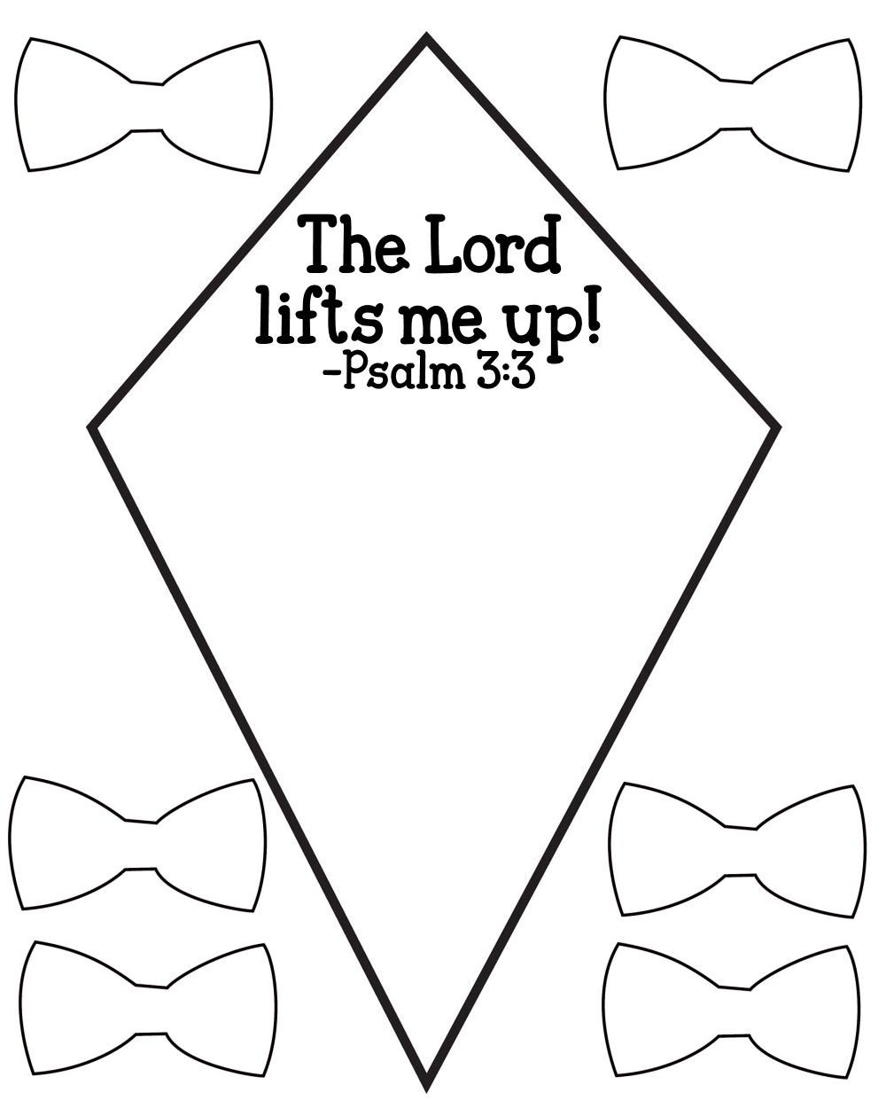 Free Psalm 3:3 Kids Bible Lesson Activity Printables - Free Printable Bible Crafts For Preschoolers